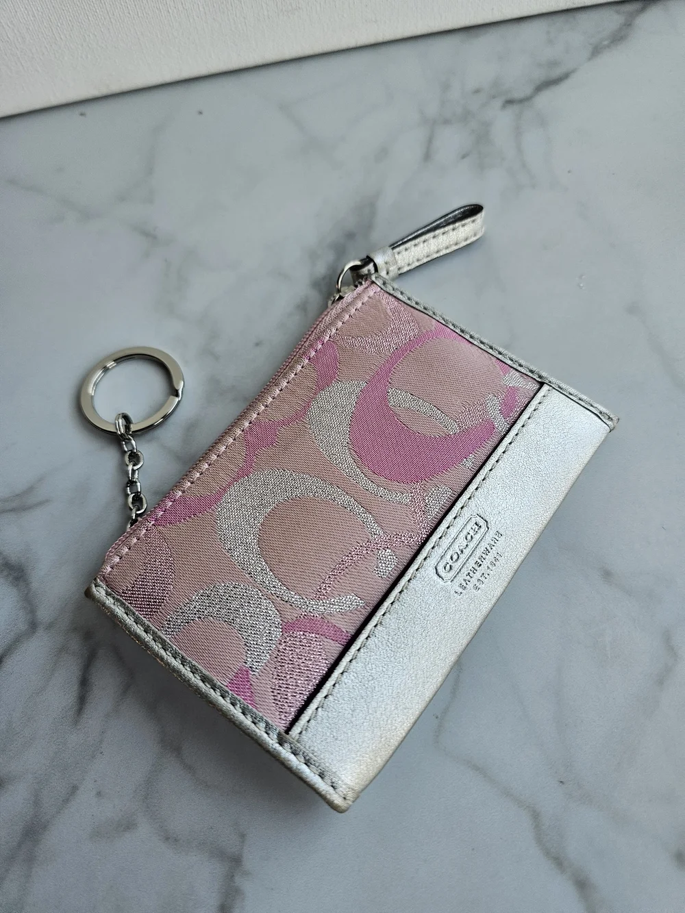 Pink Kisslock Wristlet and Card Wallet - Picture 3 of 12